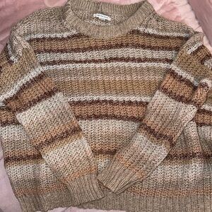 Oversized striped sweater